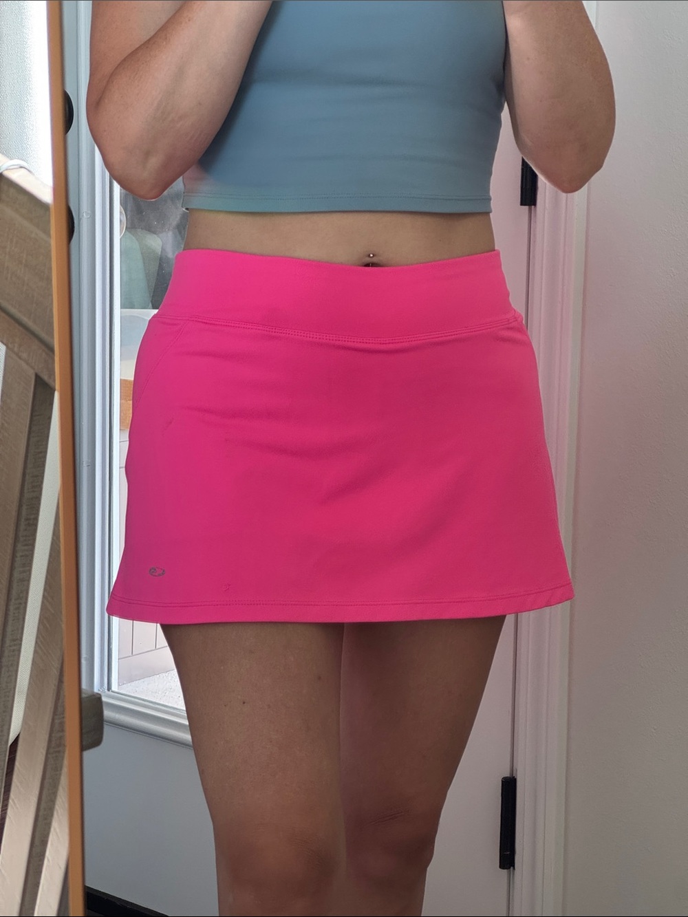 Hot Neon Barbie Pink Active Tennis Pickleball or Golf Skort